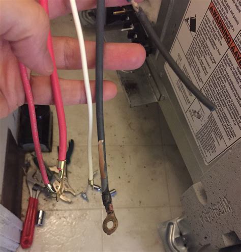 electric range wiring burned out